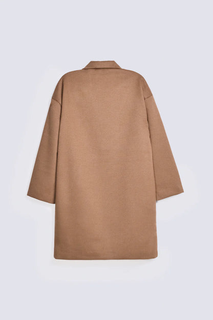 OVERSIZED COAT WITH NOTCH COLLAR
